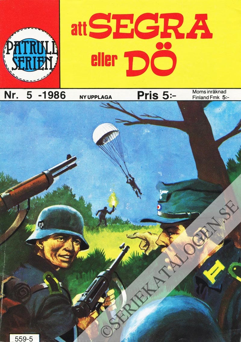 Framsida på Patrullserien #5 - Att segra eller dö (1986)