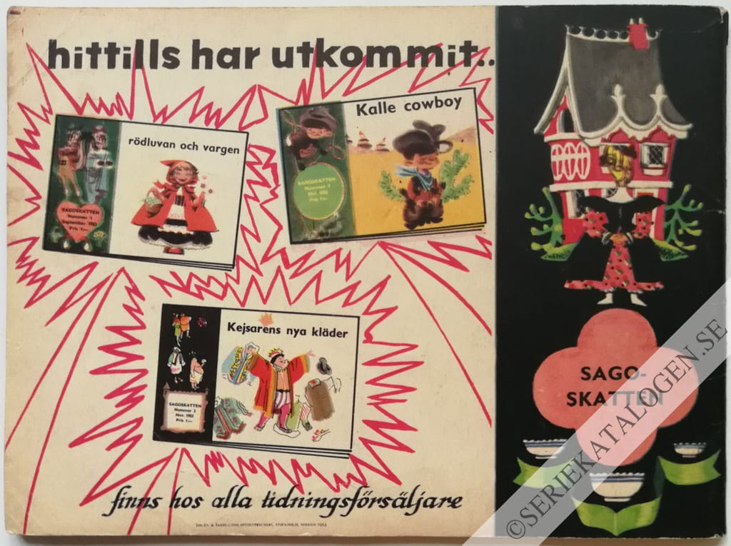 Baksida på Guldlock och de tre björnarna (1953)