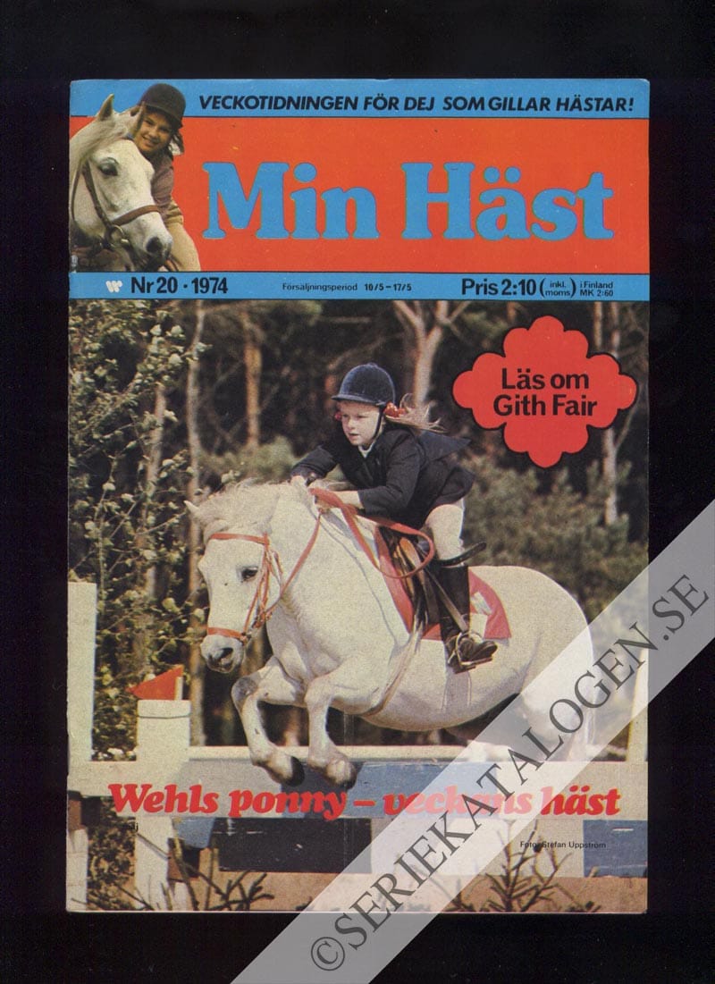 Framsida på Min häst #20 (1974)