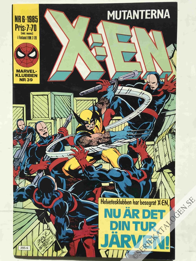 Framsida på X:en #6 (1985)