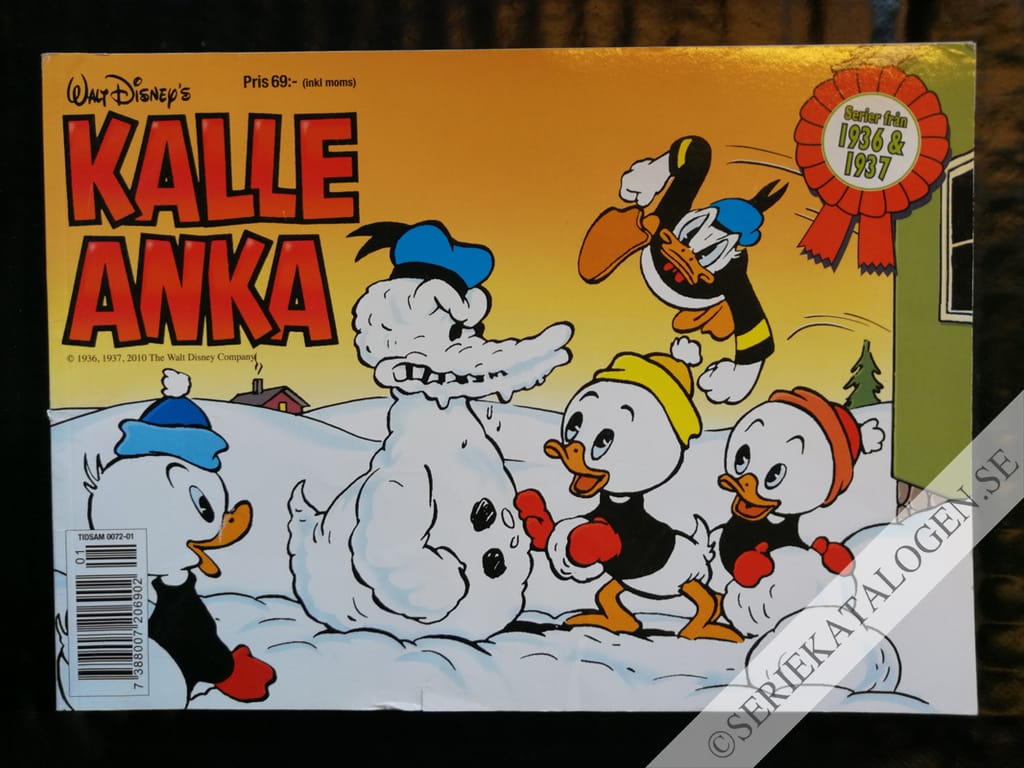Framsida på Kalle Ankas julbok (2010)