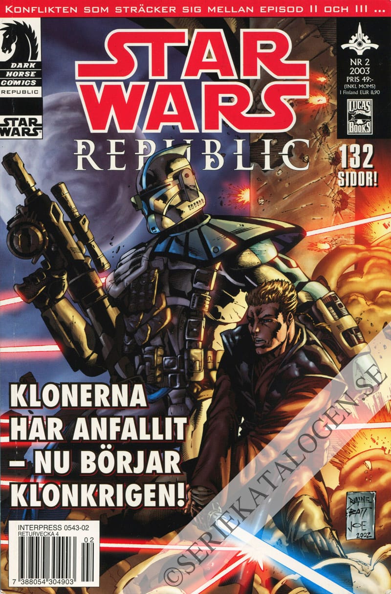 Framsida på Star Wars Republic (2003)