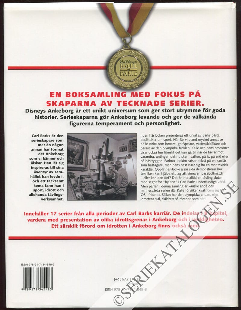 Baksida på Carl Barks - Idrottsglädje i Ankeborg (2007)