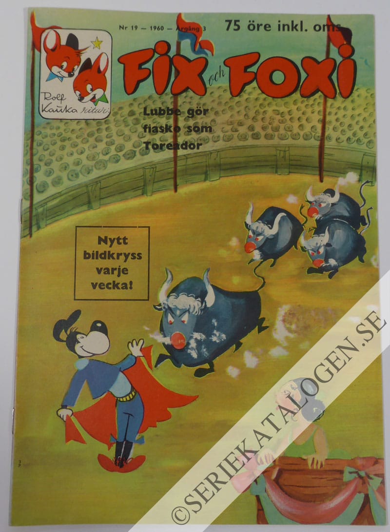 Framsida på Fix och Foxi #19 (1960)