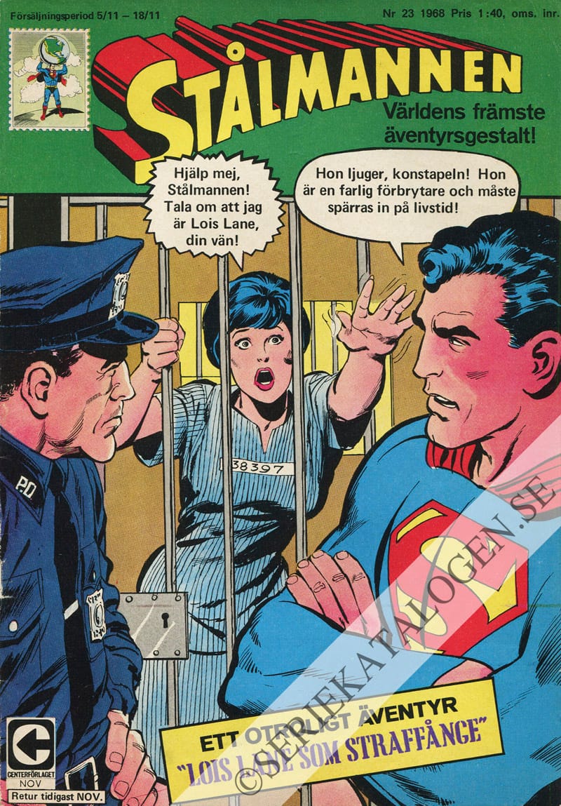 Framsida på Stålmannen #23 (1968)