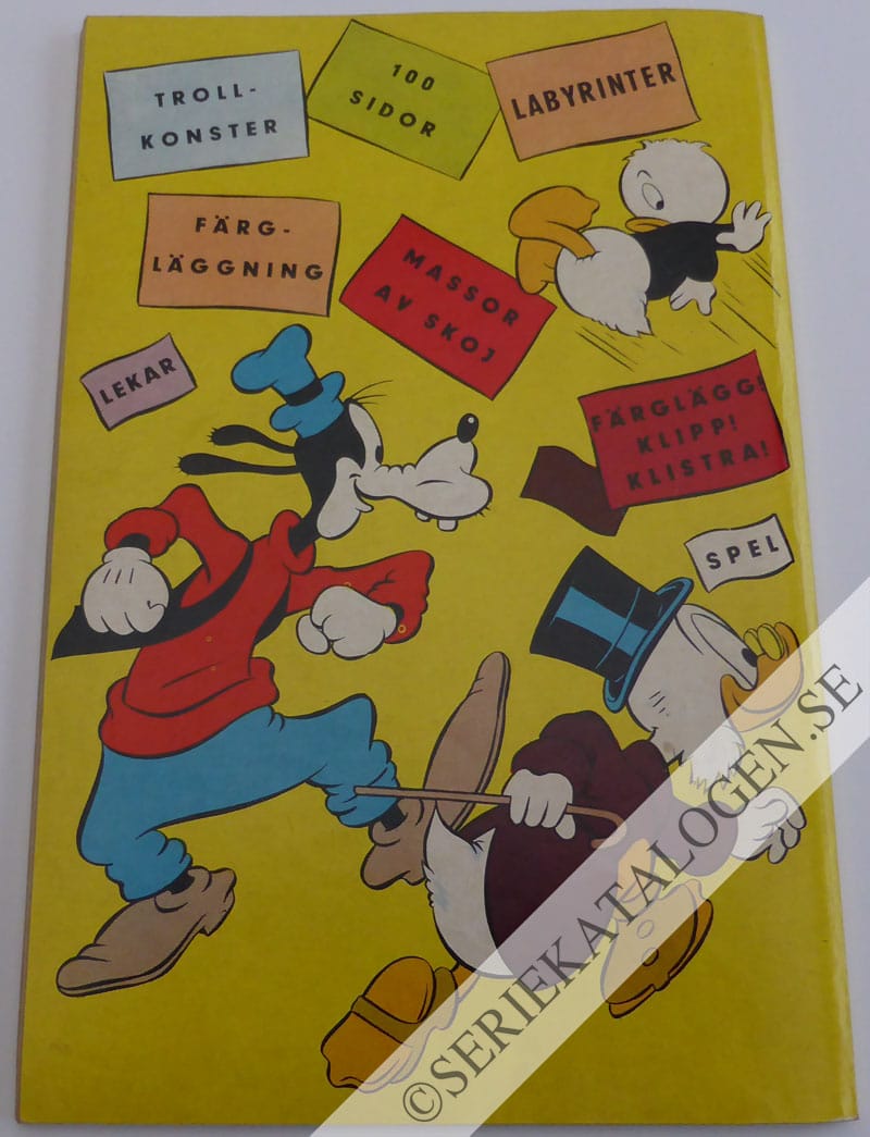 Baksida på Kalle Ankas glada galej (1960)