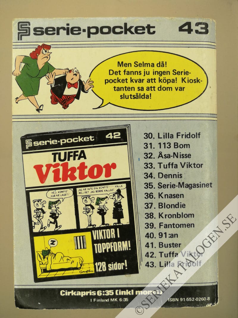 Baksida på Lilla Fridolf (1976)