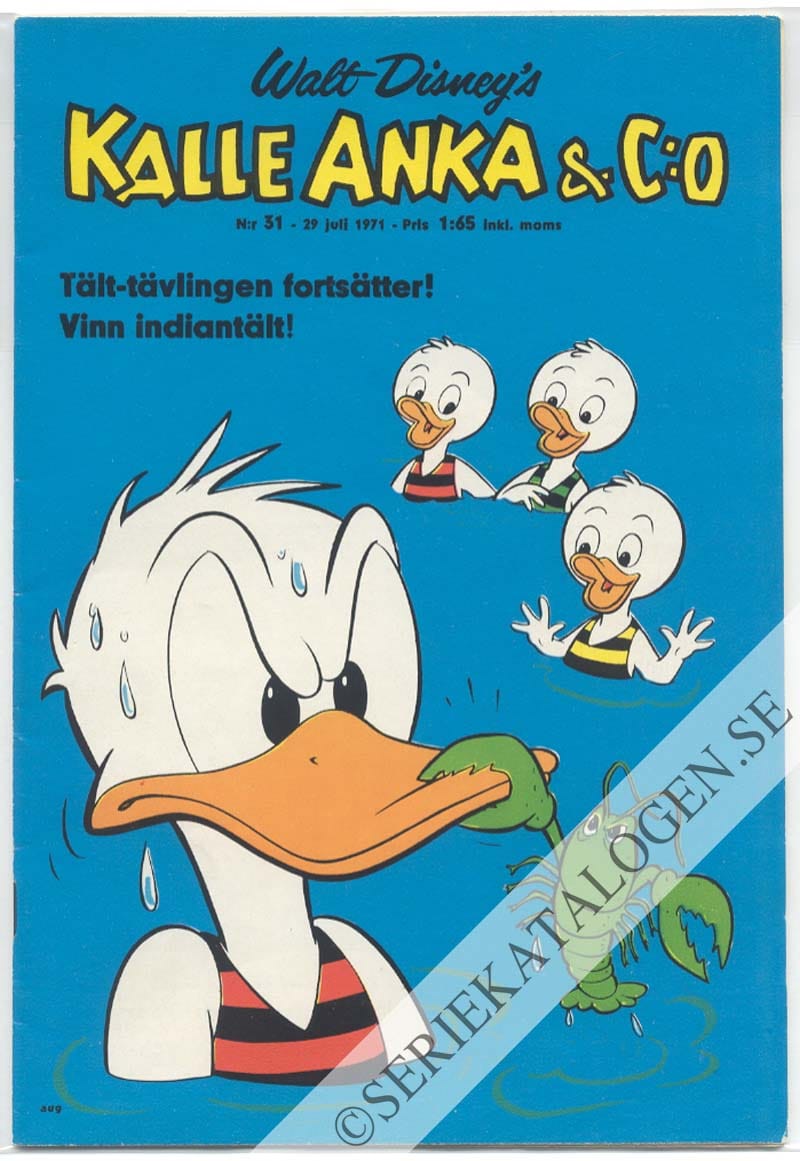 Framsida på Kalle Anka & C:o #31 (1971)