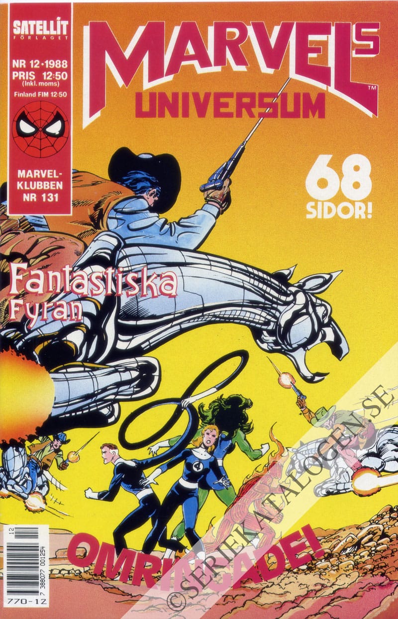 Framsida på Marvels universum Fantastiska Fyran (1988)