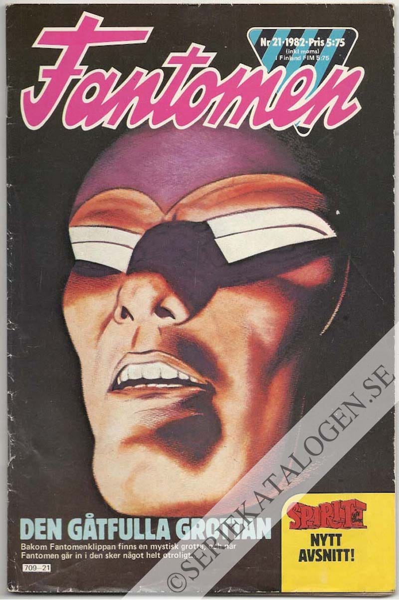 Framsida på Fantomen #21 (1982)