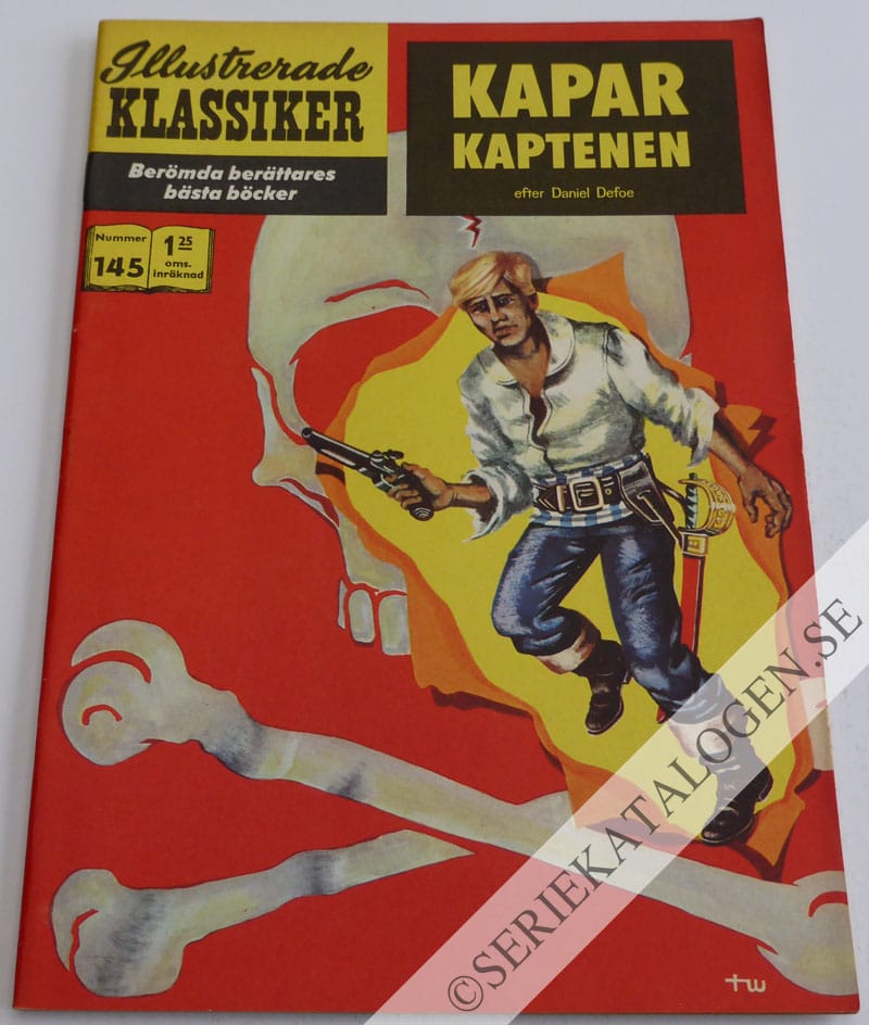 Framsida på Illustrerade Klassiker #145 - Kaparkaptenen (1962)
