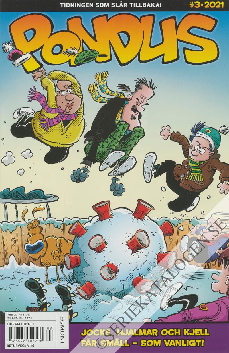 Framsida på Pondus #3 (2021)