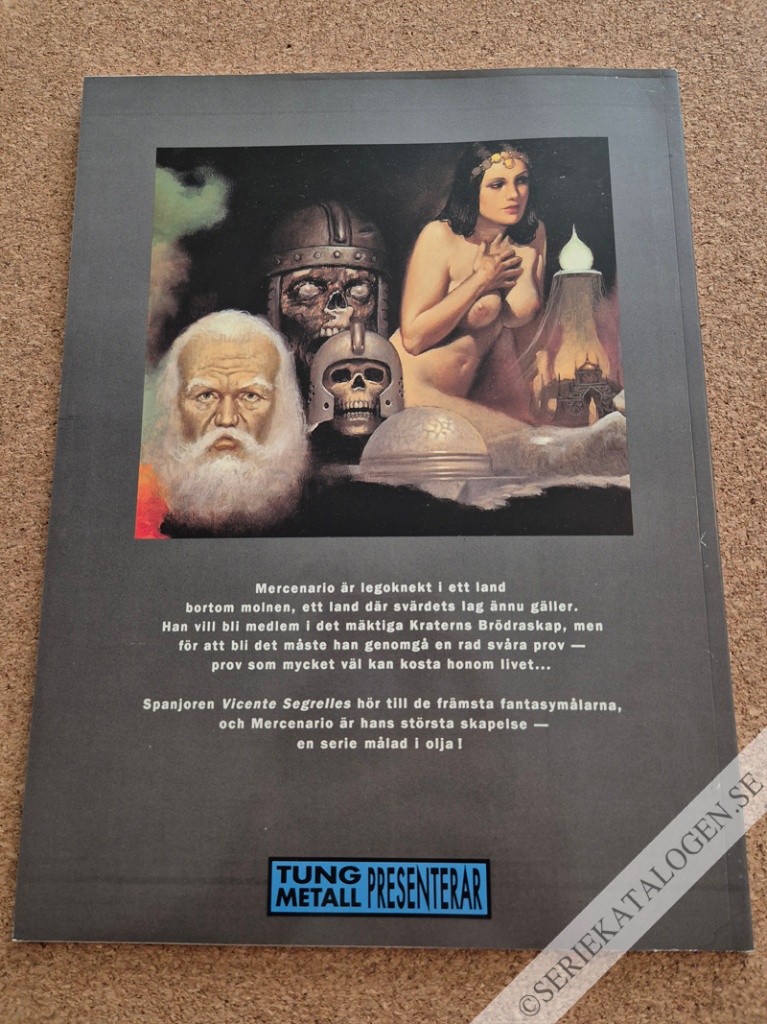 Baksida på Mercenario - Proven (1991)