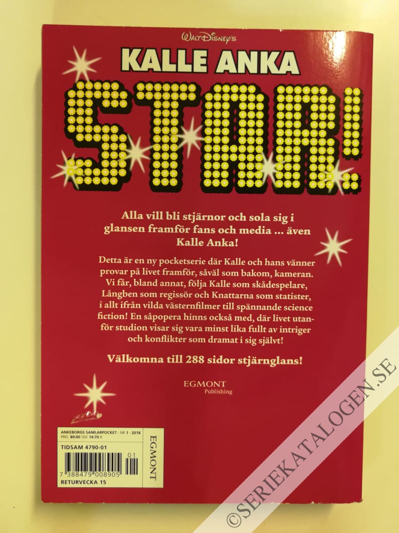 Baksida på Kalle Anka - Star! 1 (2018)