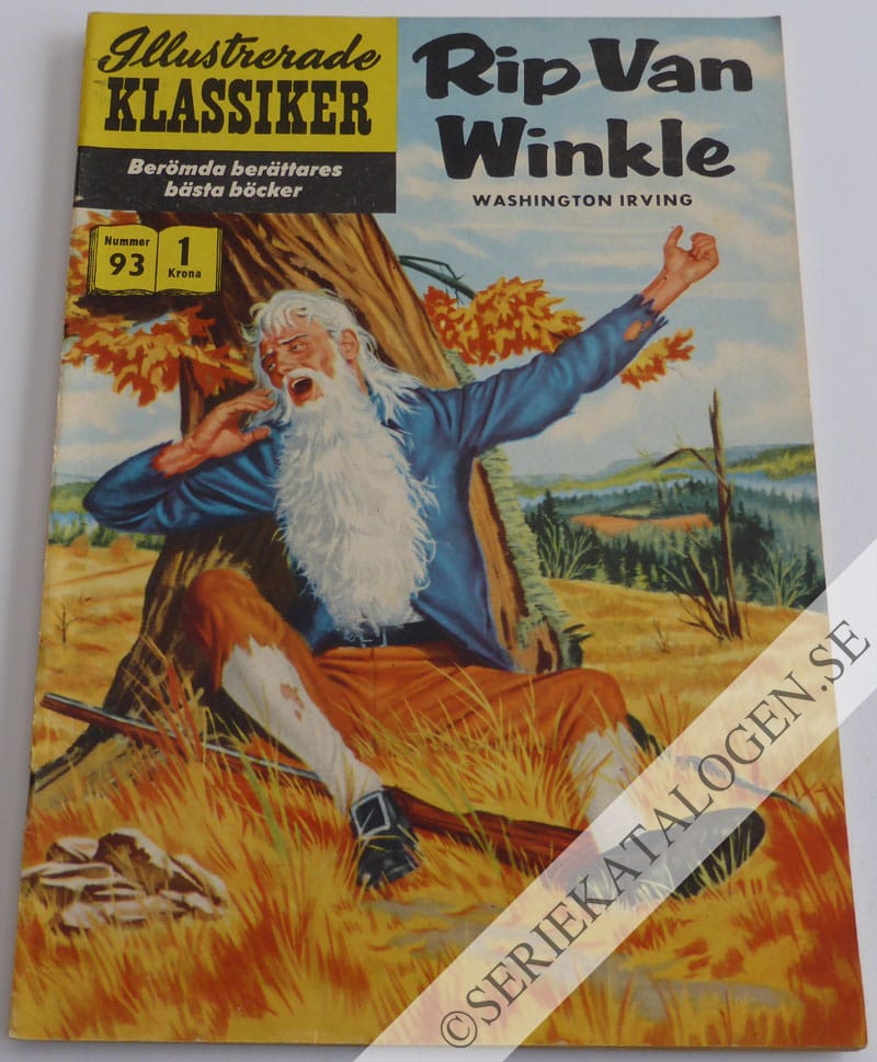 Framsida på Illustrerade Klassiker #93 - Rip van Winkle (1959)