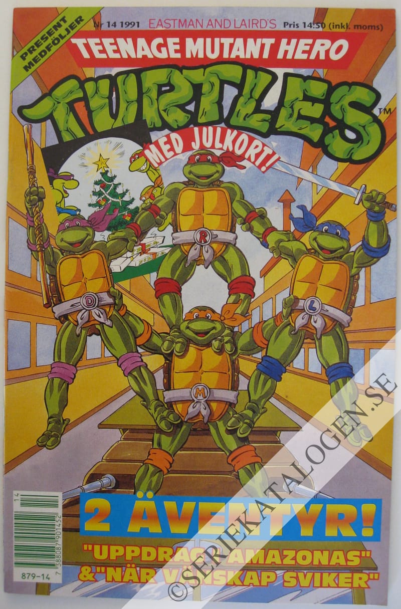 Framsida på Teenage mutant hero turtles #14 (1991)