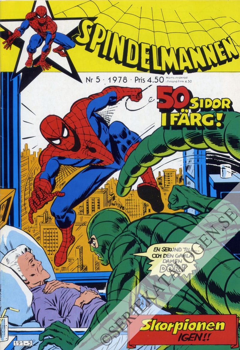 Framsida på Spindelmannen #5 (1978)