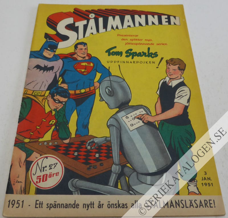 Framsida på Stålmannen #27 (1951)