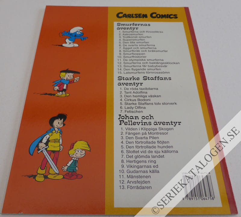Baksida på Latsmurfens törnrosasömn (1992)