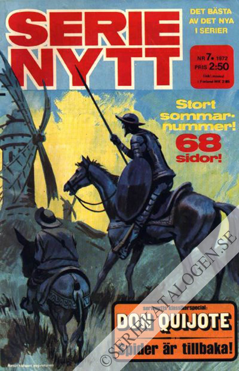 Framsida på Serie-Nytt #7 (1972)