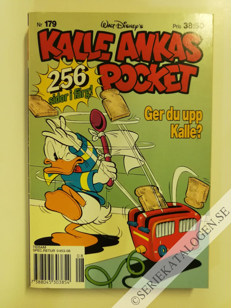 Framsida på Kalle Ankas pocket #179 - Ger du upp, Kalle? (1995)
