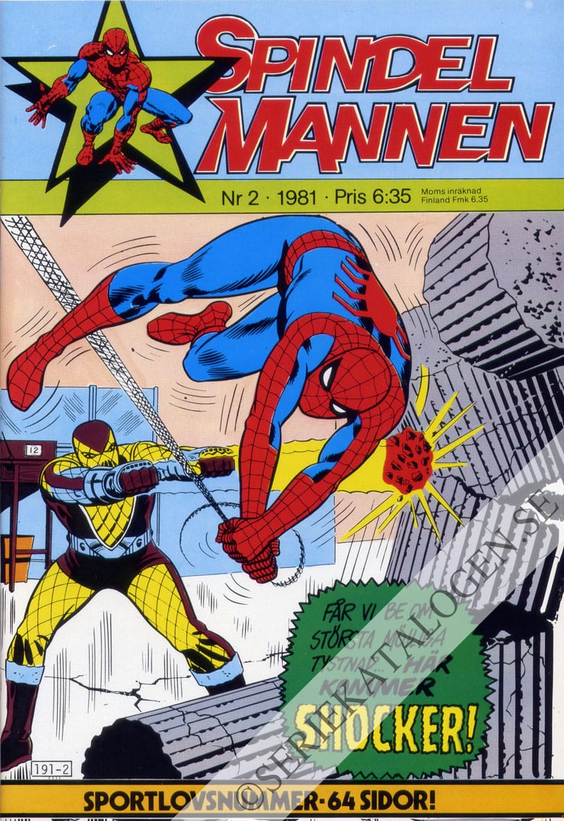 Framsida på Spindelmannen #2 (1981)