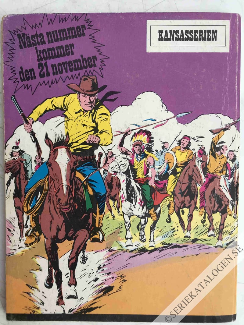 Baksida på Tex Willer och rebellen (1975)