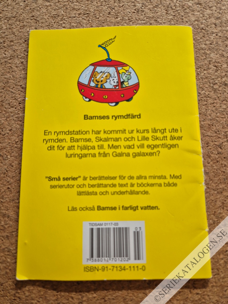 Baksida på Bamses rymdfärd (2004)
