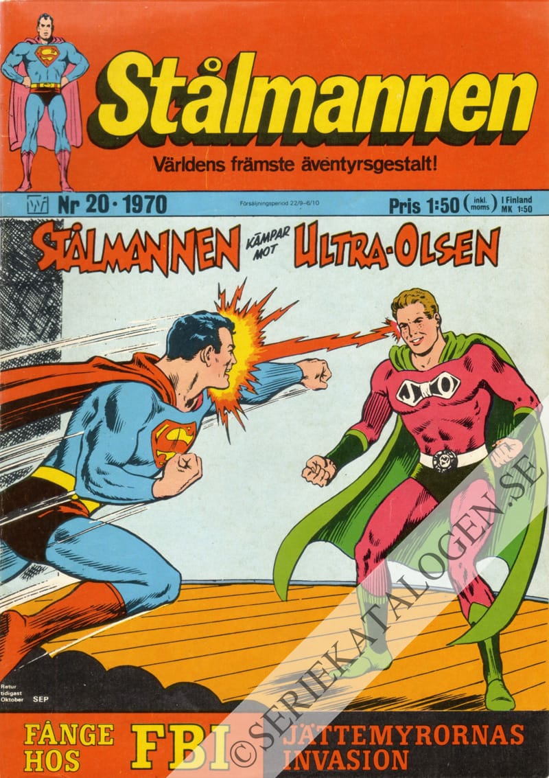 Framsida på Stålmannen #20 (1970)