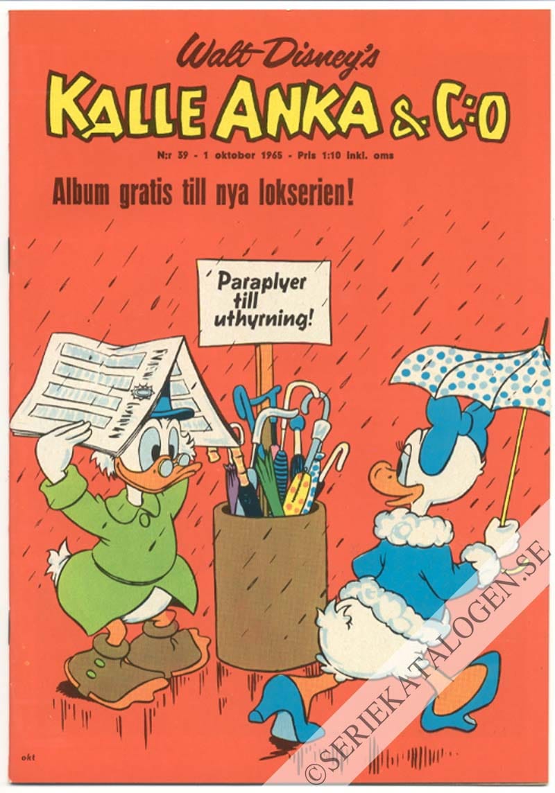 Framsida på Kalle Anka & C:o #39 (1965)