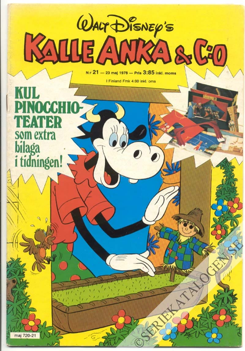 Framsida på Kalle Anka & C:o #21 (1978)