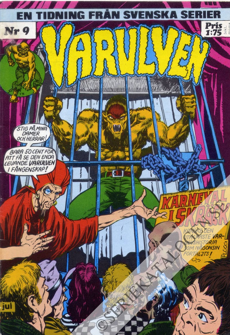 Framsida på Varulven #9 (1973)