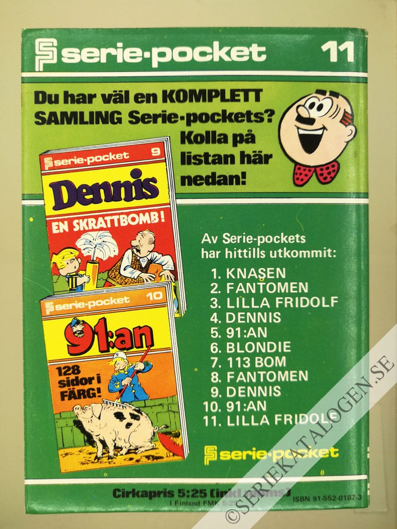 Baksida på Lilla Fridolf (1973)
