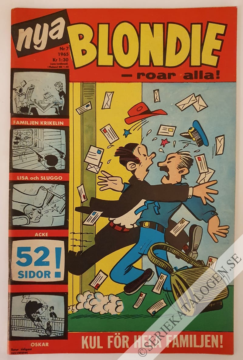 Framsida på Blondie #7 (1965)