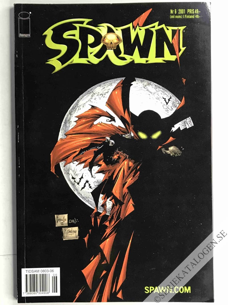 Framsida på Spawn #6 (2001)