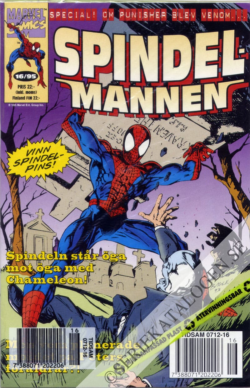 Framsida på Spindelmannen #16 (1995)