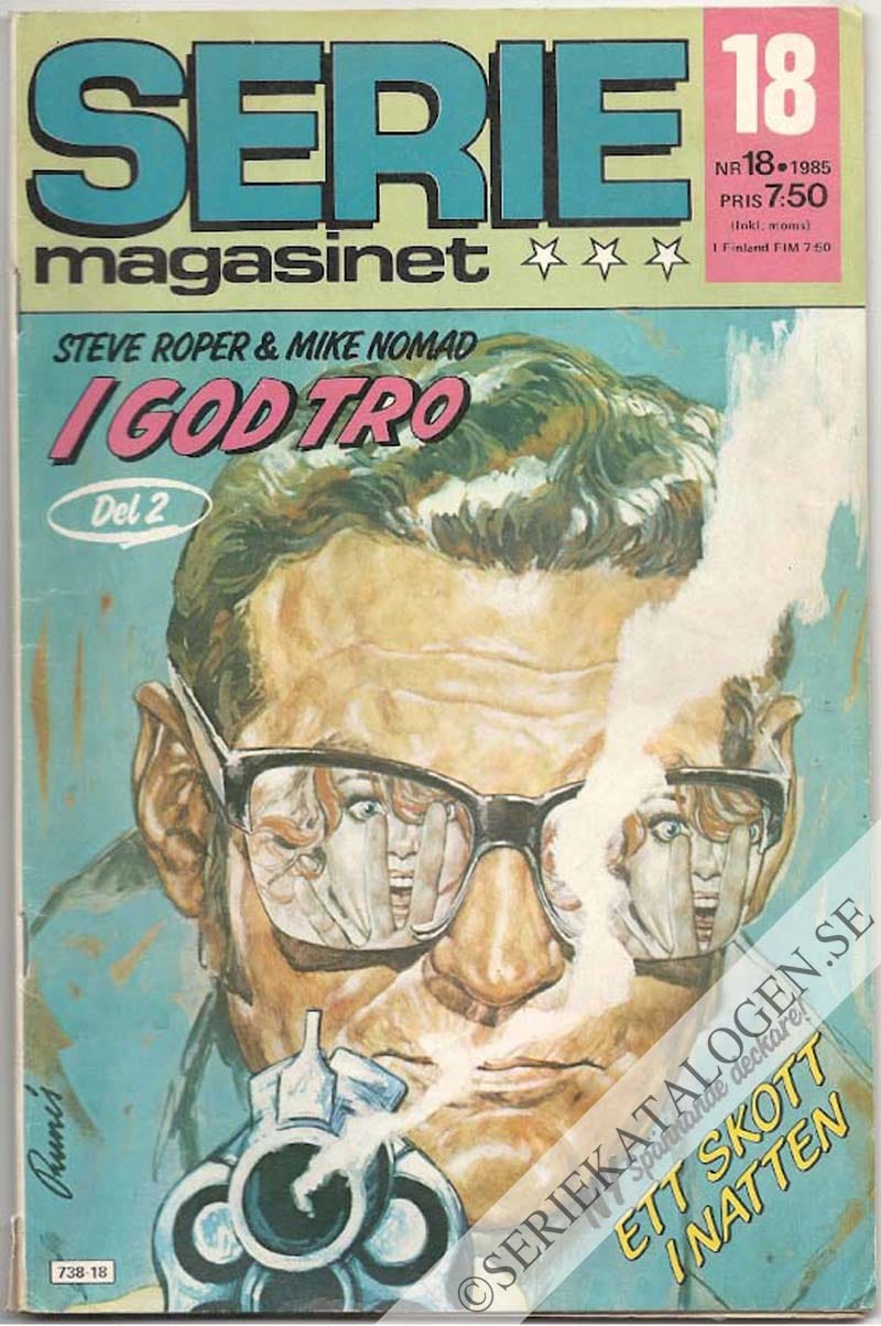 Framsida på Seriemagasinet #18 (1985)