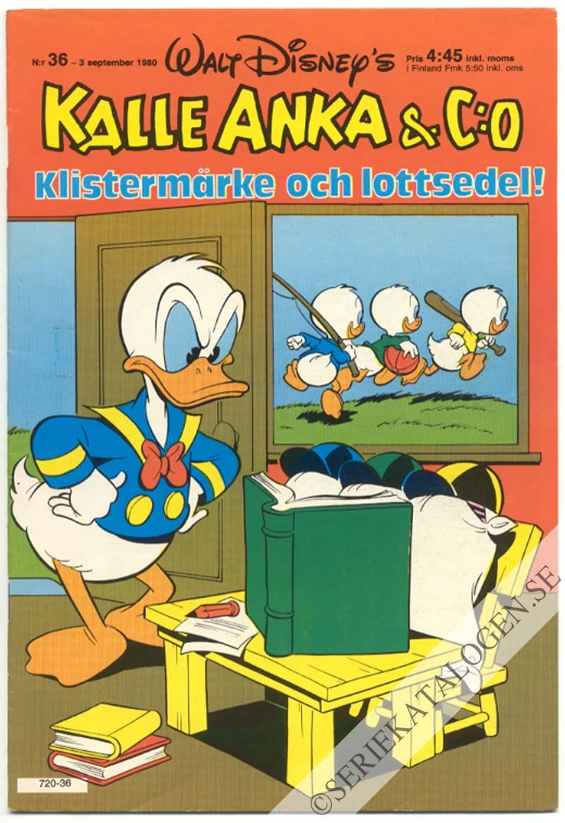 Framsida på Kalle Anka & C:o #36 (1980)