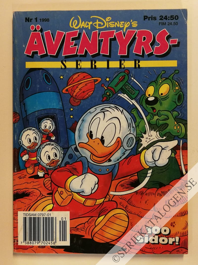 Framsida på Walt Disney's äventyrsserier #1 (1998)