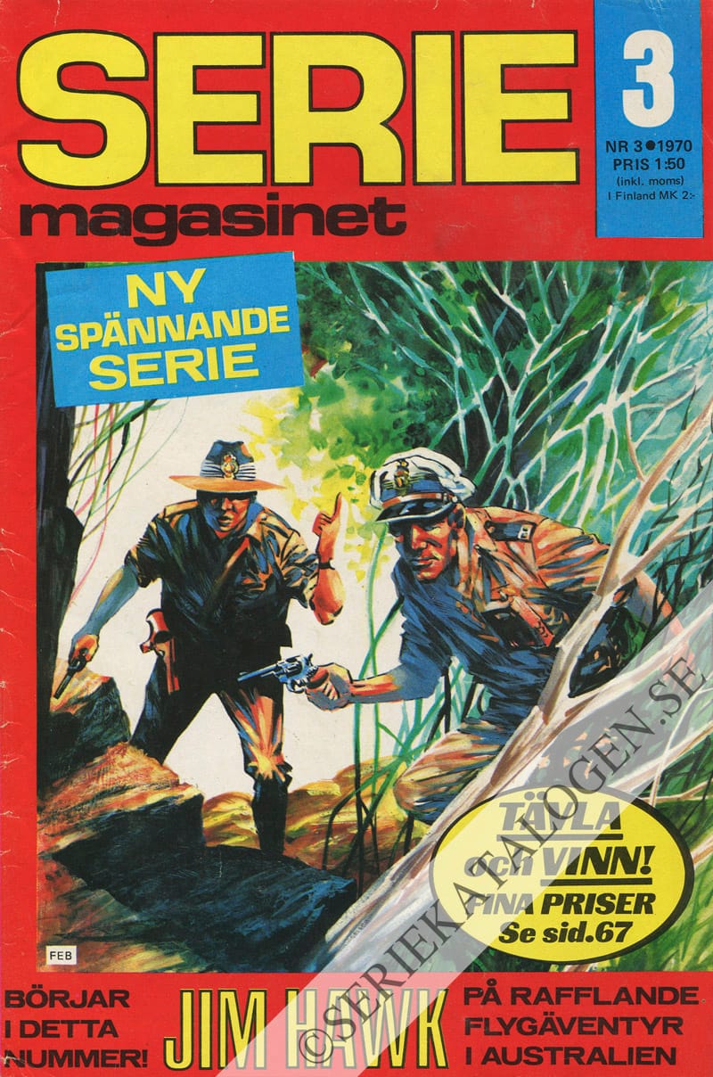 Framsida på Seriemagasinet #3 (1970)