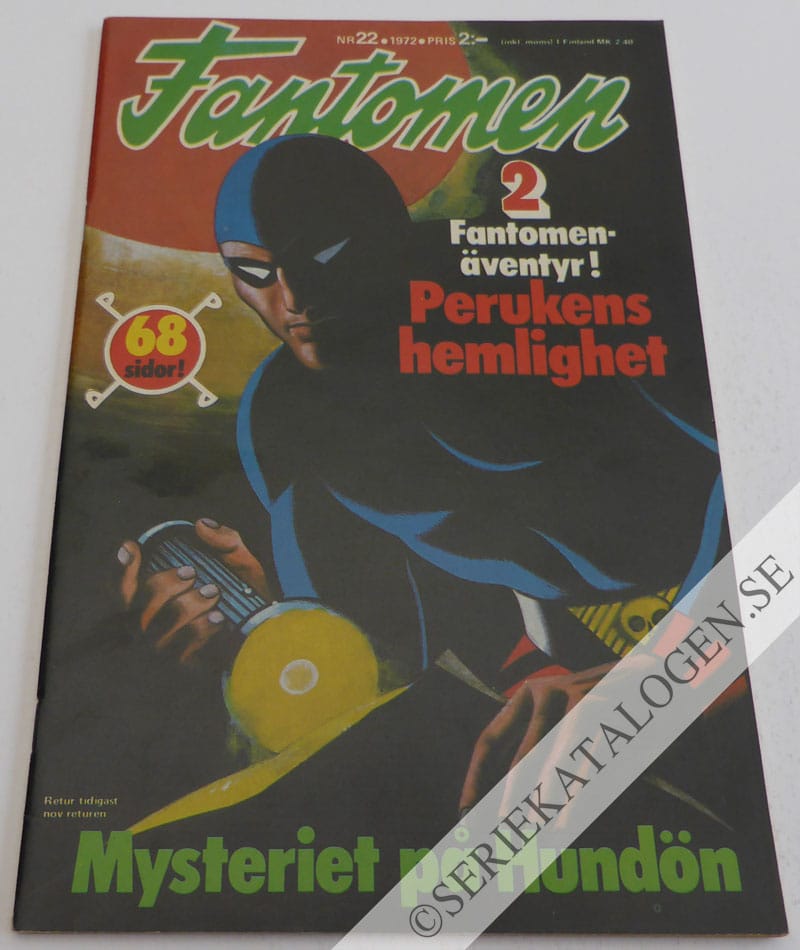 Framsida på Fantomen #22 (1972)