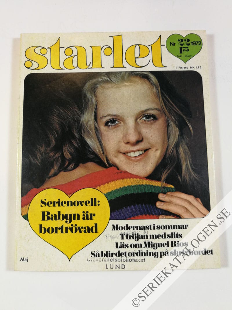 Framsida på Starlet #22 (1972)