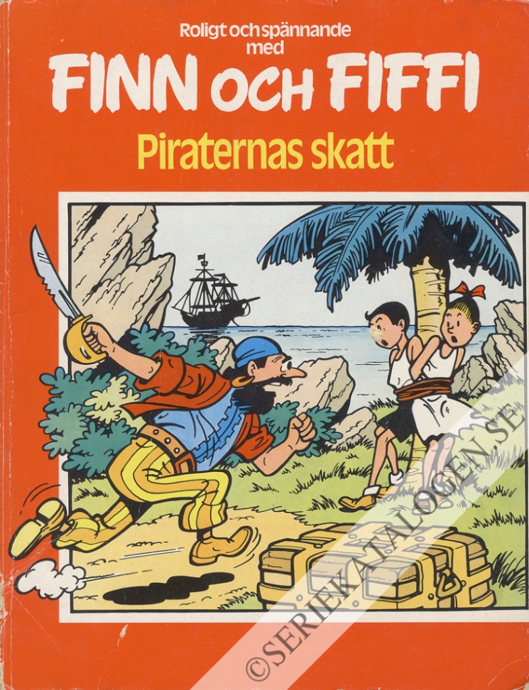 Framsida på Finn och Fiffi #17 - Piraternas skatt (1979)