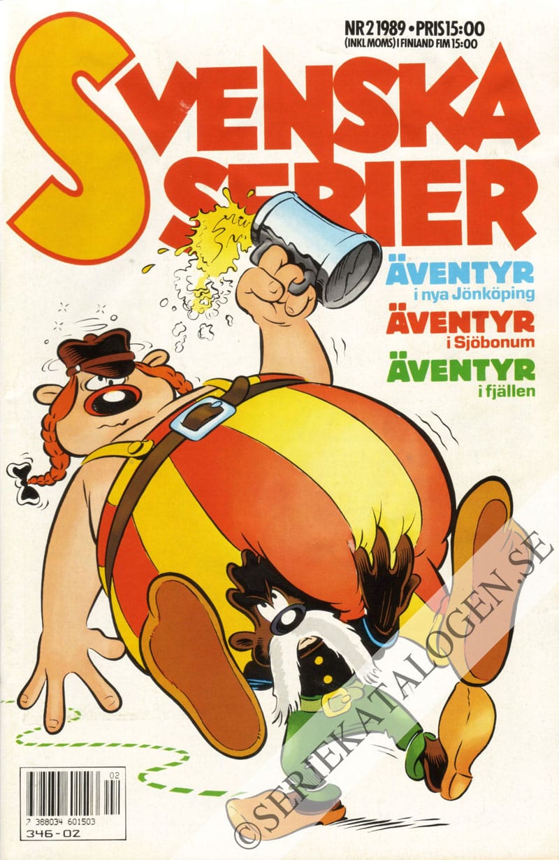 Framsida på Svenska serier #2 (1989)