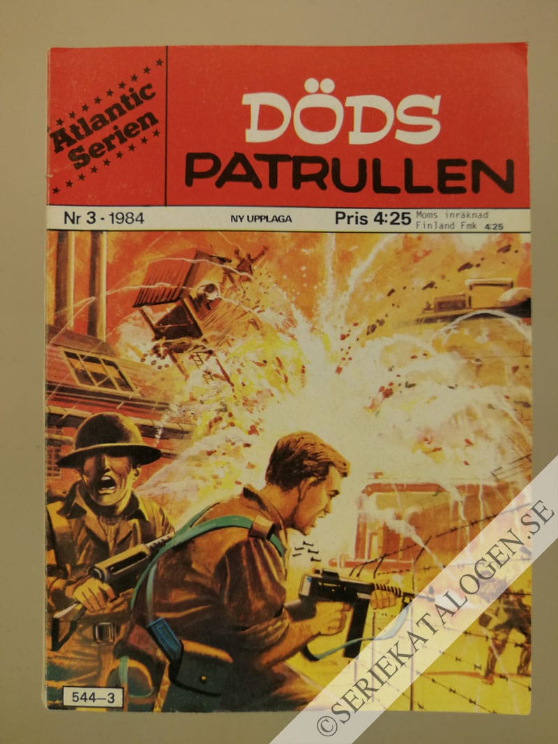 Framsida på Atlanticserien Dödspatrullen (1984)