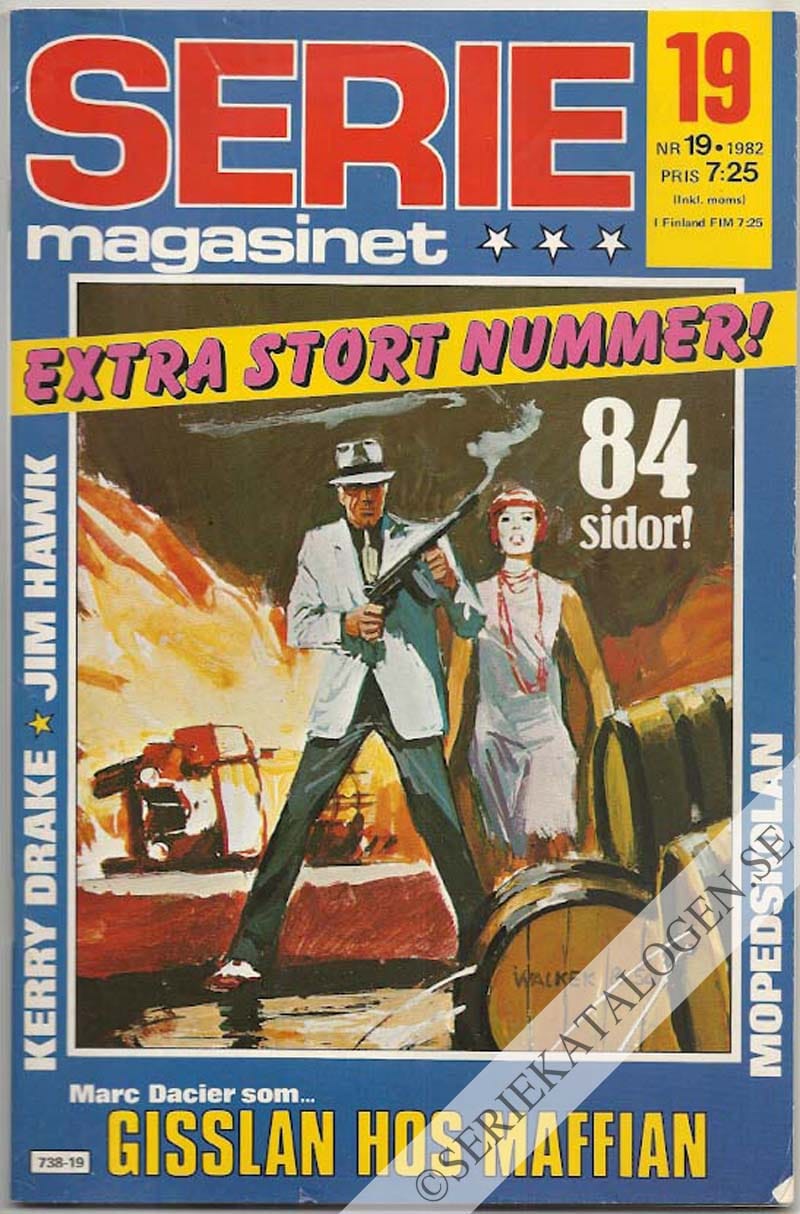 Framsida på Seriemagasinet #19 (1982)