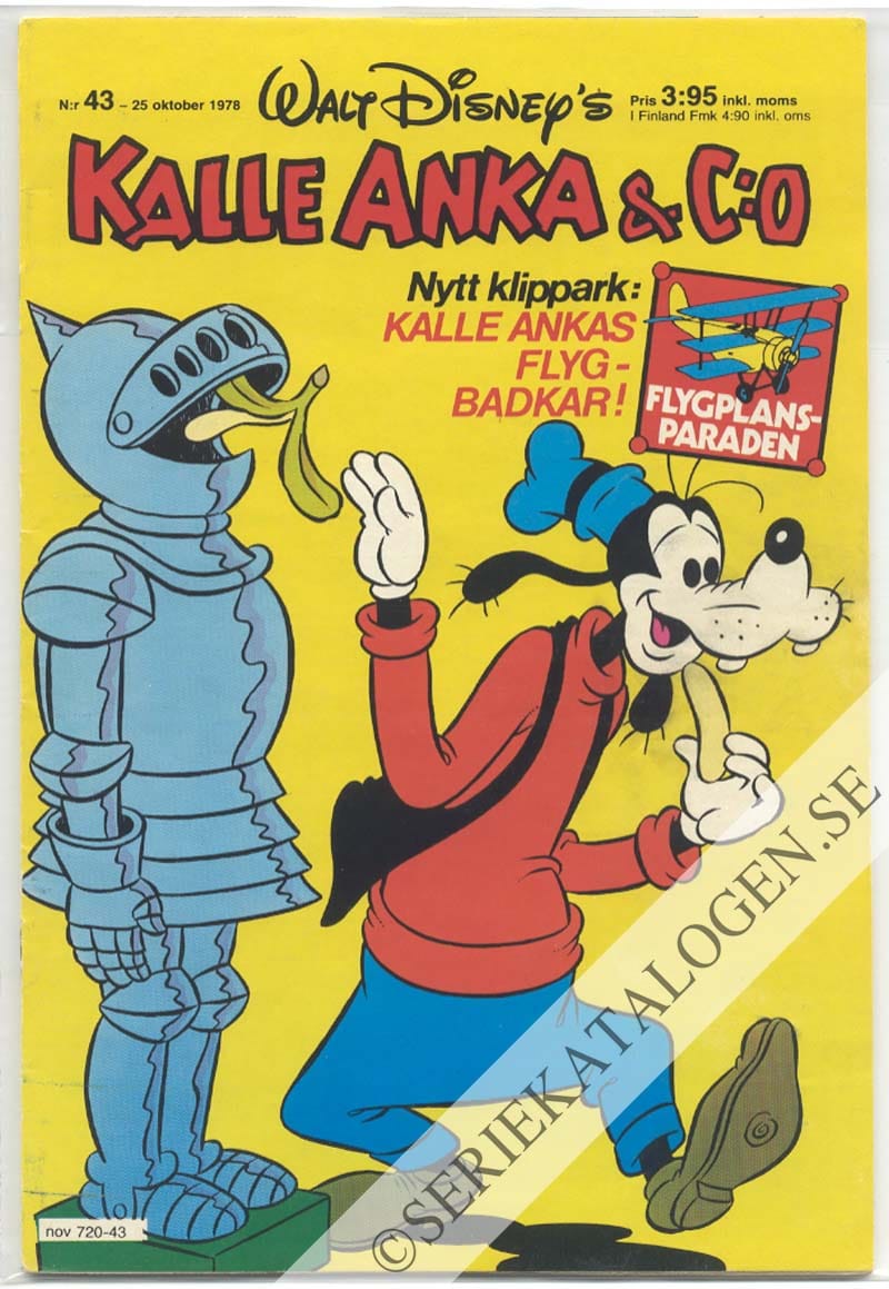 Framsida på Kalle Anka & C:o #43 (1978)
