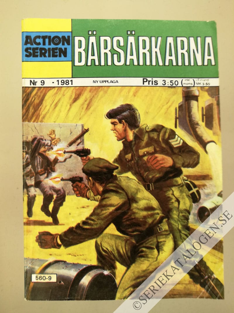 Framsida på Actionserien Bärsärkarna (1981)