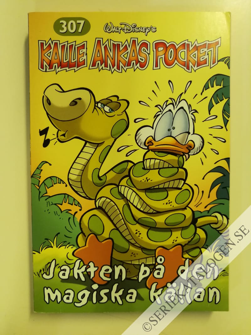 Framsida på Kalle Ankas pocket #307 - Jakten på den magiska källan (2005)