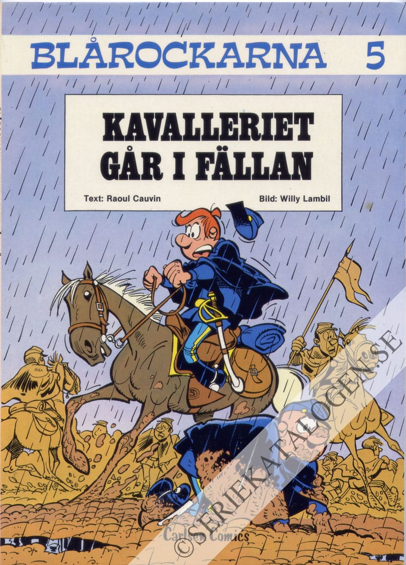 Framsida på Blårockarna Kavalleriet går i fällan (1982)
